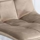 Scaun living catifea BUC 211 Bej – cadru metalic modern