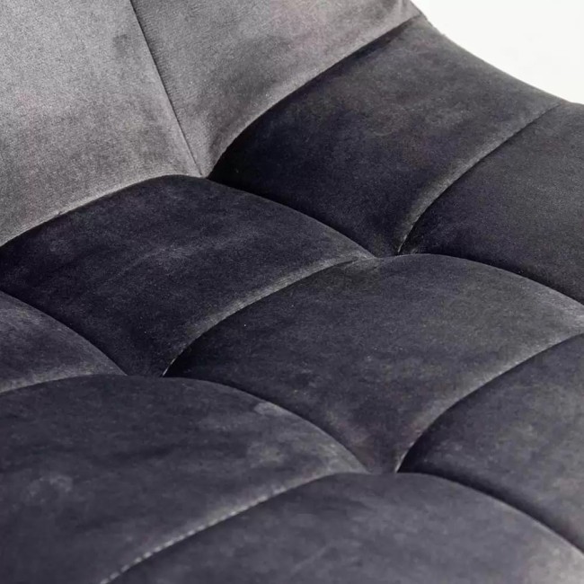Scaun living catifea BUC 211 Gri – cadru metalic modern