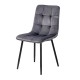 Scaun living catifea BUC 211 Gri – cadru metalic modern