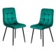 Scaun living catifea BUC 211 Verde – cadru metalic modern