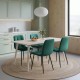 4 scaune living catifea BUC 211 Verde – cadru metalic modern
