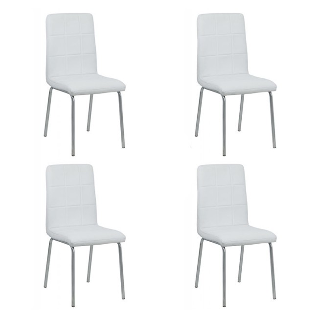 Set 4 scaune bucatarie CS230-alb