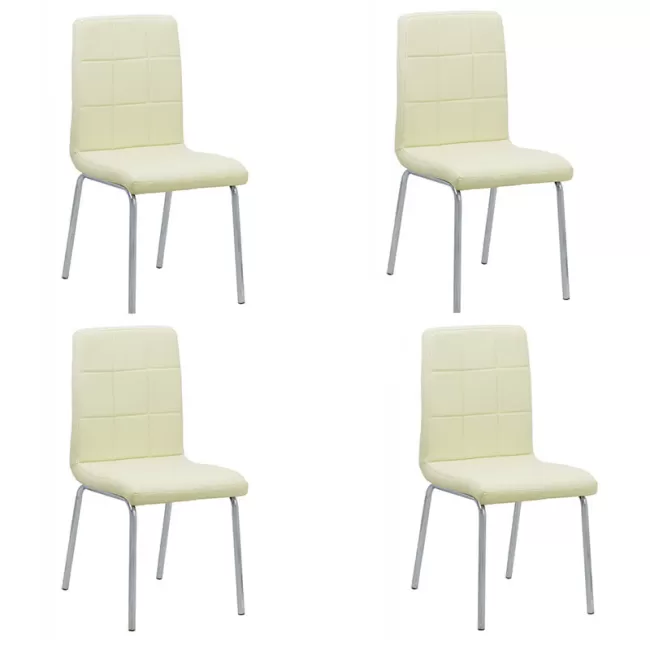 Set 4 scaune bucătărie CS230 Crem