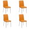 Set 4 scaune bucătărie CS230 Portocaliu