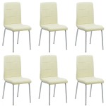 Set 6 scaune bucătărie CS230 Crem Set 6 scaune bucătărie CS230 Crem