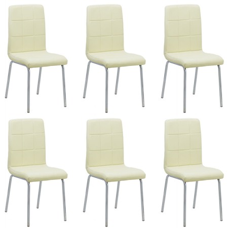 Set 6 scaune bucătărie CS230 Crem
