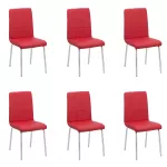 Set 6 scaune bucătărie CS230 Roșu
