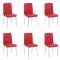 Set 6 scaune bucătărie CS230 Roșu