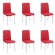 Set 6 scaune bucatarie CS230-rosu
