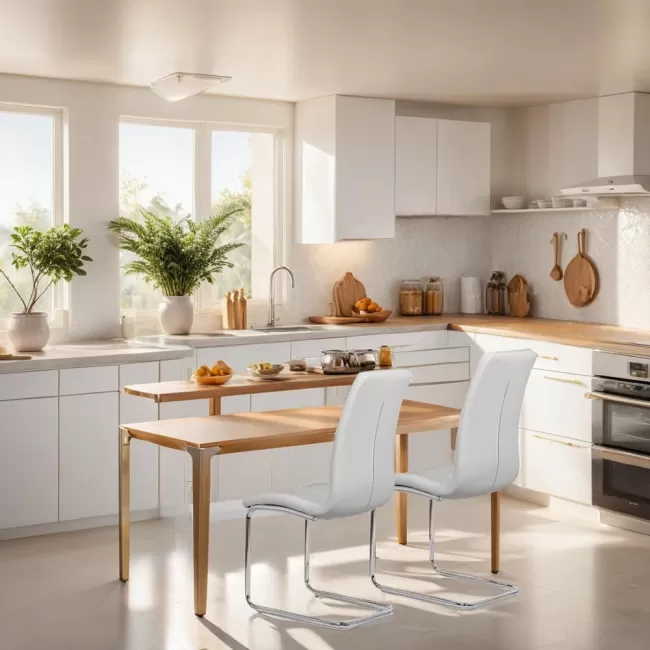 Scaune de bucătărie, sufragerie și living BUC 231S alb