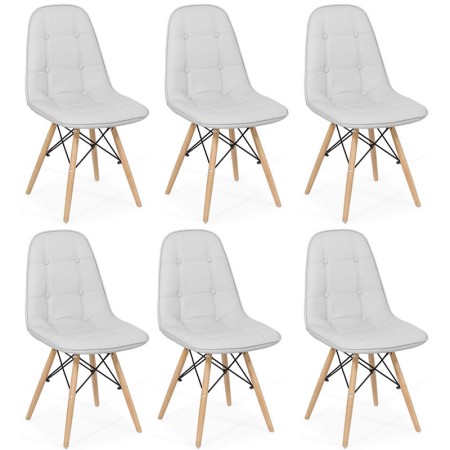 Set 6 scaune living-bucătărie în 6 culori Set 6 scaune living-bucătărie în 6 culori