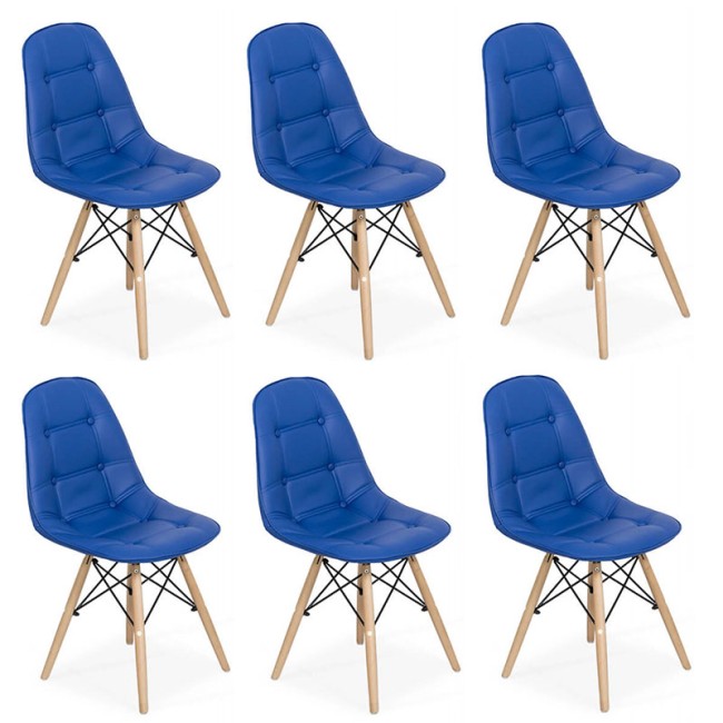 Set 6 scaune living-bucatarie în 9 culori