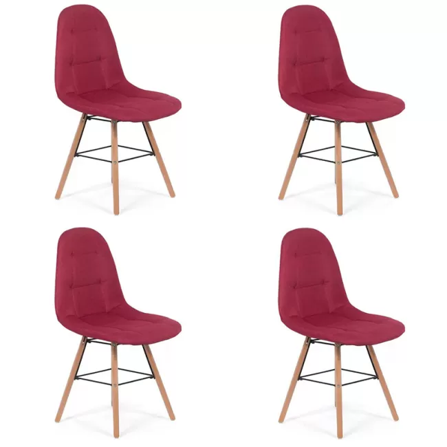 Set 4 scaune de bucătărie și dining în 6 culori