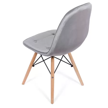 Scaune bucătărie, living din catifea BUC 232V gri