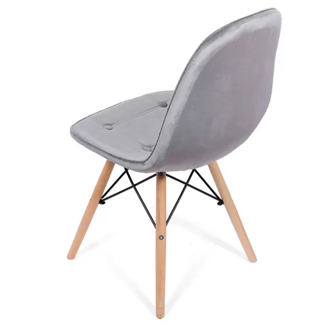 Scaune bucătărie, living din catifea BUC 232V gri