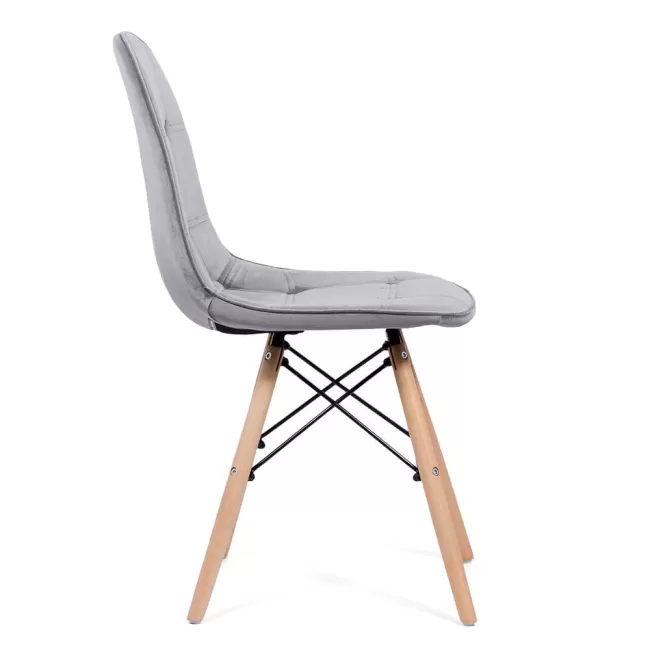 Scaune bucătărie, living din catifea BUC 232V gri