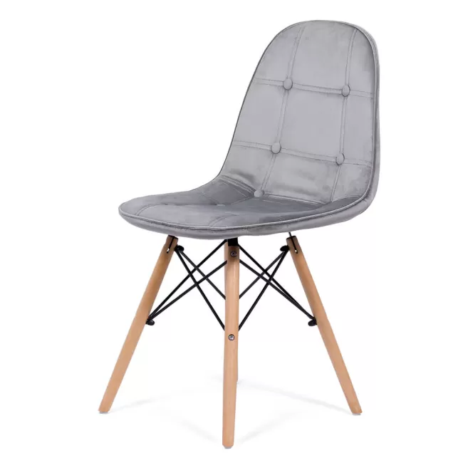 Scaune bucătărie, living din catifea BUC 232V gri