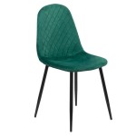 Scaun de bucătărie din catifea BUC 237X-Verde Scaun de bucătărie din catifea BUC 237X-Verde