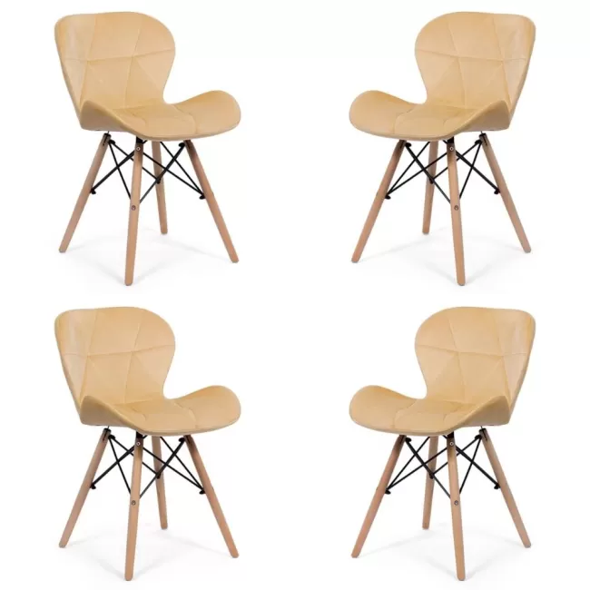 Set 4 scaune de bucătărie și living BUC241V diverse culori