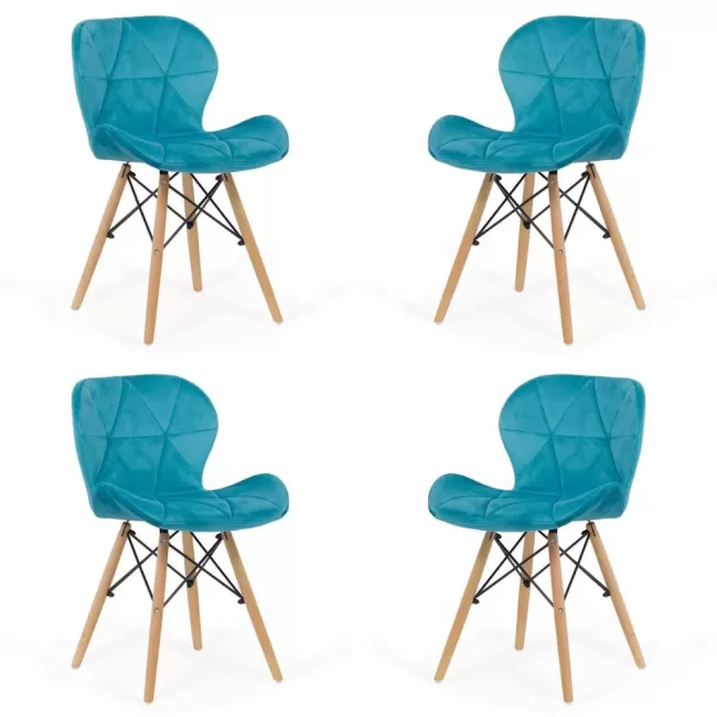 Set 4 scaune de bucătărie și living BUC241V diverse culori