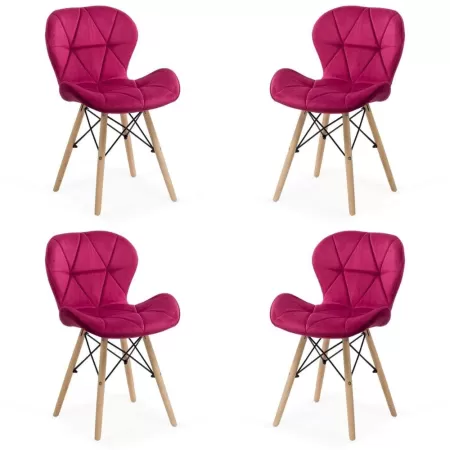 Set 4 scaune de bucătărie și living BUC241V diverse culori