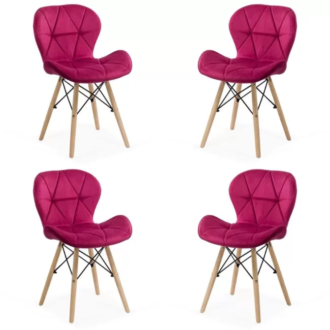 Set 4 scaune de bucătărie și living BUC241V diverse culori