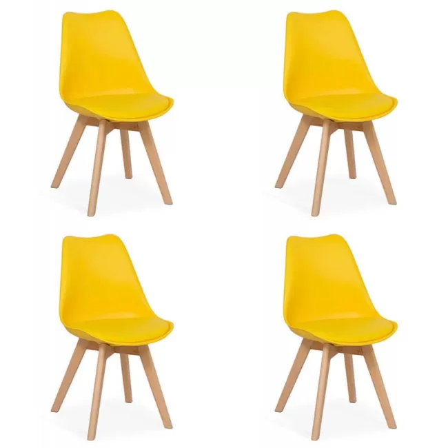 Set 4 scaune de living și bucătărie în stil scandinav-BUC242-4