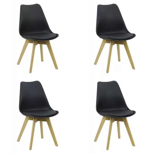 Set 4 scaune de living și bucătărie în stil scandinav-BUC242-4