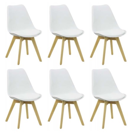 Set 6 scaune de living in stil scandinav Set 6 scaune de living in stil scandinav