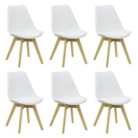 Set 6 scaune de living in stil scandinav