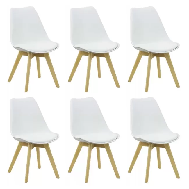 Set 6 scaune de living și bucătărie în stil scandinav-BUC242-6