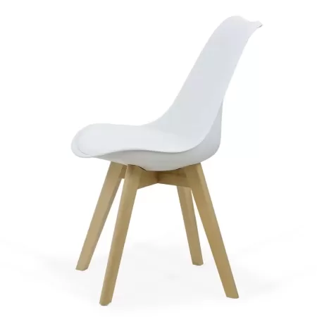 Scaune de living și bucătărie în stil scandinav BUC242 Alb