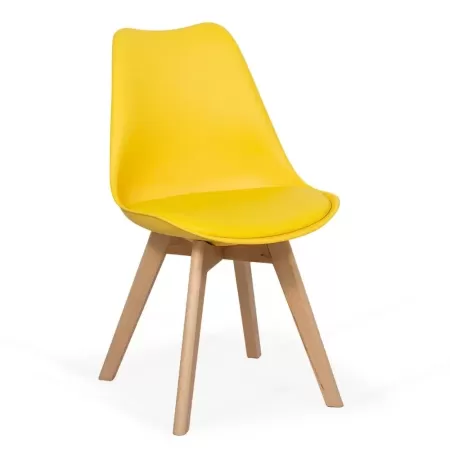 Scaune de living și bucătărie în stil scandinav BUC242 Galben