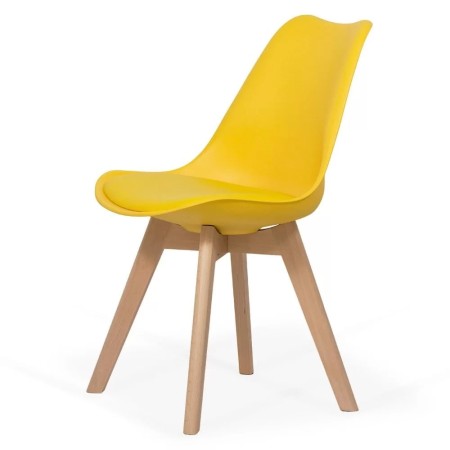 Scaune de living și bucătărie în stil scandinav BUC242 Galben Scaune de living și bucătărie în stil scandinav BUC242 Galben