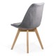 Scaune bucătărie-living catifea BUC 242V Gri Scaune bucătărie-living catifea BUC 242V Gri