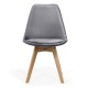 Scaune bucătărie-living catifea BUC 242V Gri Scaune bucătărie-living catifea BUC 242V Gri