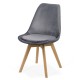 Scaune bucătărie-living catifea BUC 242V Gri Scaune bucătărie-living catifea BUC 242V Gri