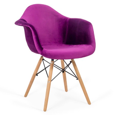 Scaun Fotoliu Patchwork-catifea mov Scaun Fotoliu Patchwork-catifea mov