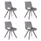 Set 4 scaune bucătărie-living BUC250 gri