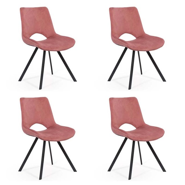Set 4 scaune bucătărie-living BUC250 roz