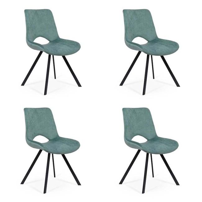 Set 4 scaune bucătărie-living BUC250 verde