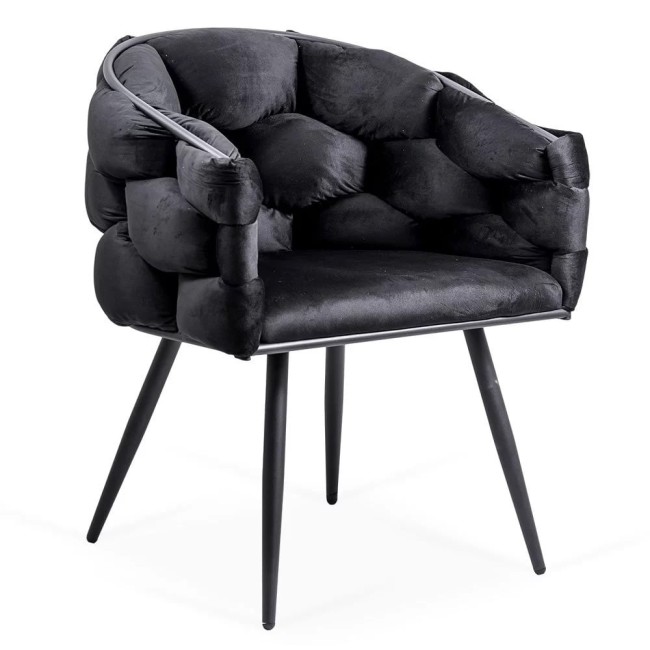 Scaune moderne din catifea și cadru metalic BUC 256