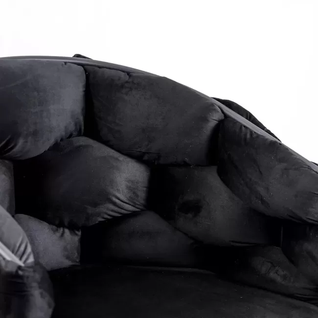 Scaune moderne din catifea si cadru metalic BUC 256 Negru