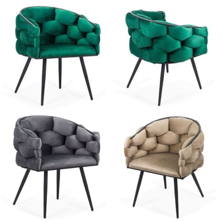 Scaune moderne din catifea si cadru metalic BUC 256 Scaune moderne din catifea si cadru metalic BUC 256