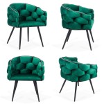 Scaune moderne din catifea si cadru metalic BUC 256 Verde Scaune moderne din catifea si cadru metalic BUC 256 Verde