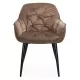 Scaune de bucătărie și living din catifea BUC 257 Maro