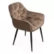 Scaune de bucătărie și living din catifea BUC 257 Maro