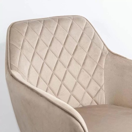 Scaun dining din catifea BUC 258 bej Scaun dining din catifea BUC 258 bej