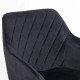 Scaun bucătărie din catifea BUC 258 Negru