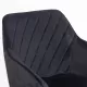 Scaun bucătărie din catifea BUC 258 Negru